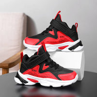 A pair of children's four-season leather upper high-top sports shoes, wear-resistant casual shoes, size 28-38，YX-024