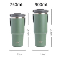 Tyeso Stainless Steel Coffee Cup Cold And Hot Double-layer Insulated Cup Tumbler Thermo Water Bottle Car Travel Mug Vacuum Flask