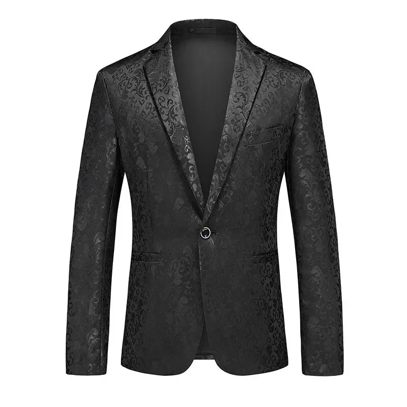 Blue Men's Blazer,Wedding Party Dress Jacket,Khaki Black White Available,Slim Fit Blazer,Asian Size M-6XL