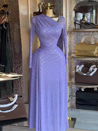Long Dress Women Dresses Party Night Vestidos Y2k Streetwear Diagonal Collar Lantern Sleeve High Waist Elegant Work 2026