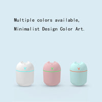 250ML USB Mini Air Humidifier Aroma Essential Oil Diffuser For Home Car Ultrasonic Mute Mist Maker Diffuser with LED Color Lamp