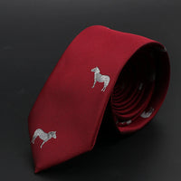New Men Ties Solid Color Stripe Print Floral 6cm Jacquard Business Neckties Narrow Skinny Tie Wedding Prom Daily Wear Accessory