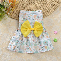 Pet Supplies Small Dog Flower Princess Dress Kitty Teddy New Pet Clothes Cute Dog Skirt Summer Thin Pet Accessories