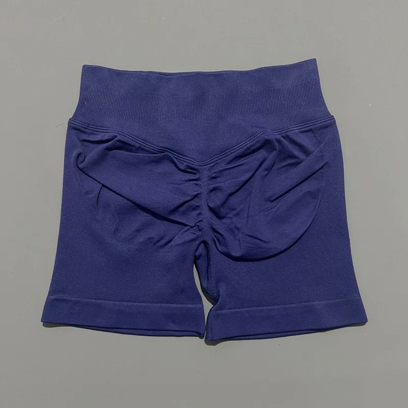 Gym Shorts Women Fitness Sports Biker Shorts High Waist And Waist Tightening Yoga Shorts Workout Scrunch Butt Seamless Leggings