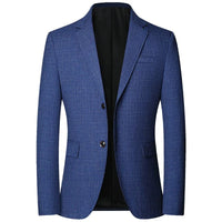 TFETTERS Brand 2025 Spring Mens Wedding Suits Blazer Check Autumn Single Breasted Suits Blazers Men Fashion Blazer for Mens