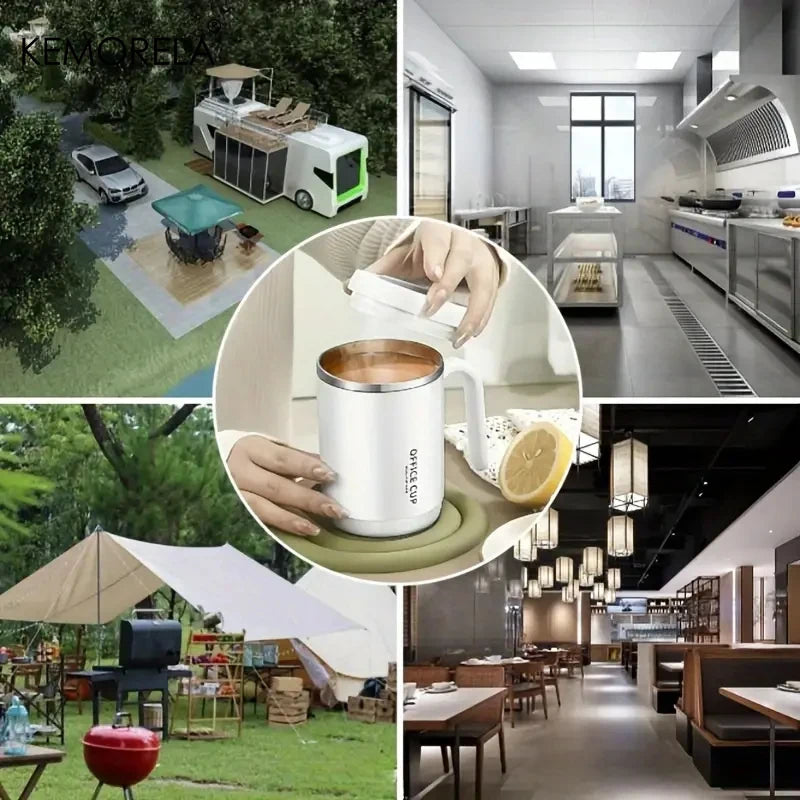 Insulated Stainless Steel Tumbler 17oz - Large Capacity Travel Mug with Lid & Straw,304 Vacuum Cup for Hot/Iced Coffee Leakproof