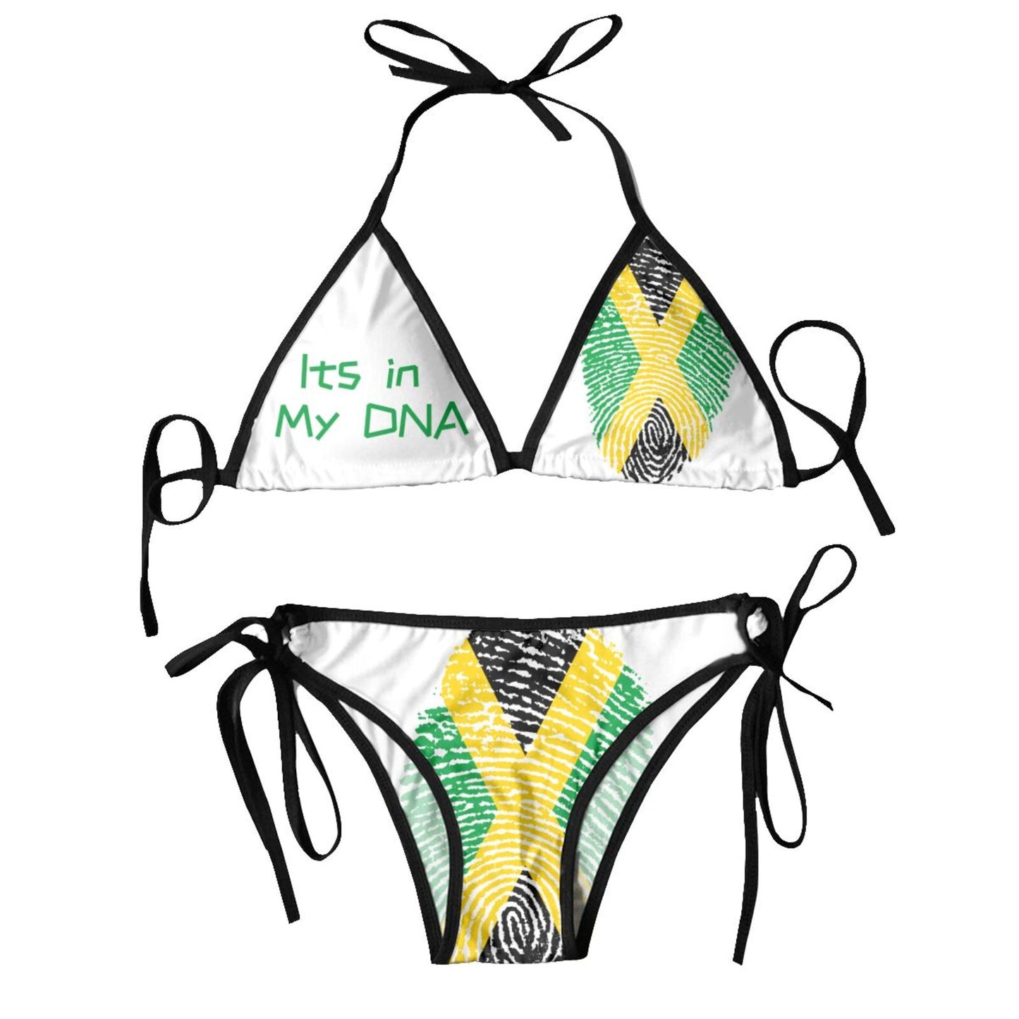 Sexy Brazilian Thong Bikini Mujer Swimwear Women 2023 Jamaica Flag Summer Beachwear