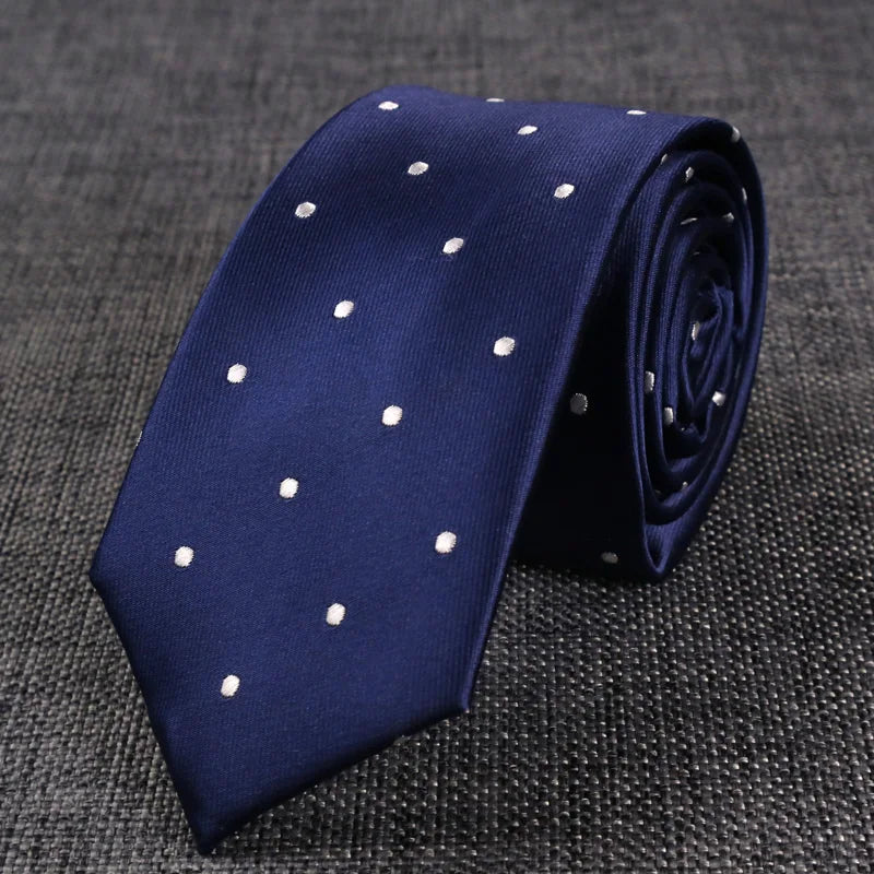New Skinny 6CM Mens Necktie Slim Narrow Ties For Man Plaids Striped Paisley Jacquard Cravat Business Party Corbatas Neck Tie