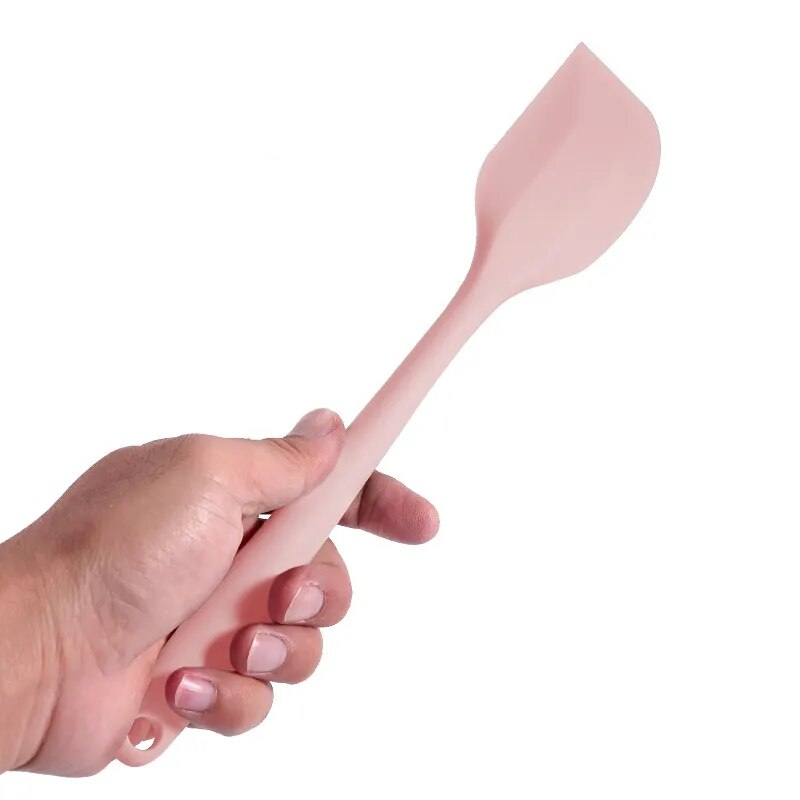 1Pcs Cream Cake Baking Scraper Non-stick Silicone Spatula Kitchen Butter Pastry Blenders Salad Mixer Batter Pies Cooking Tools