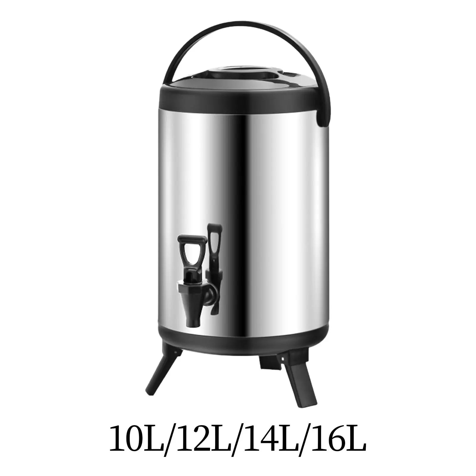 Insulated Barrel Stainless Steel Commercial Double Layer Thick Insulated Drink Dispenser for Tea Milk Hot Water Coffee Party