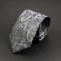 New Design Wedding Men Tie Grey Brown Green Paisley Flower Neckties Men Business Dropshipping Groom Collar Accessories Gift