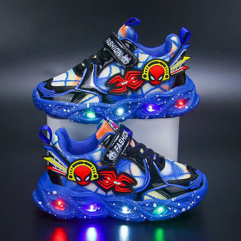 Luminous Sports Shoes With Lights Children's Casual Shoes Retro Flashing Walking Shoe Baby Girls Boys Toddler Shoes Kid Sneakers