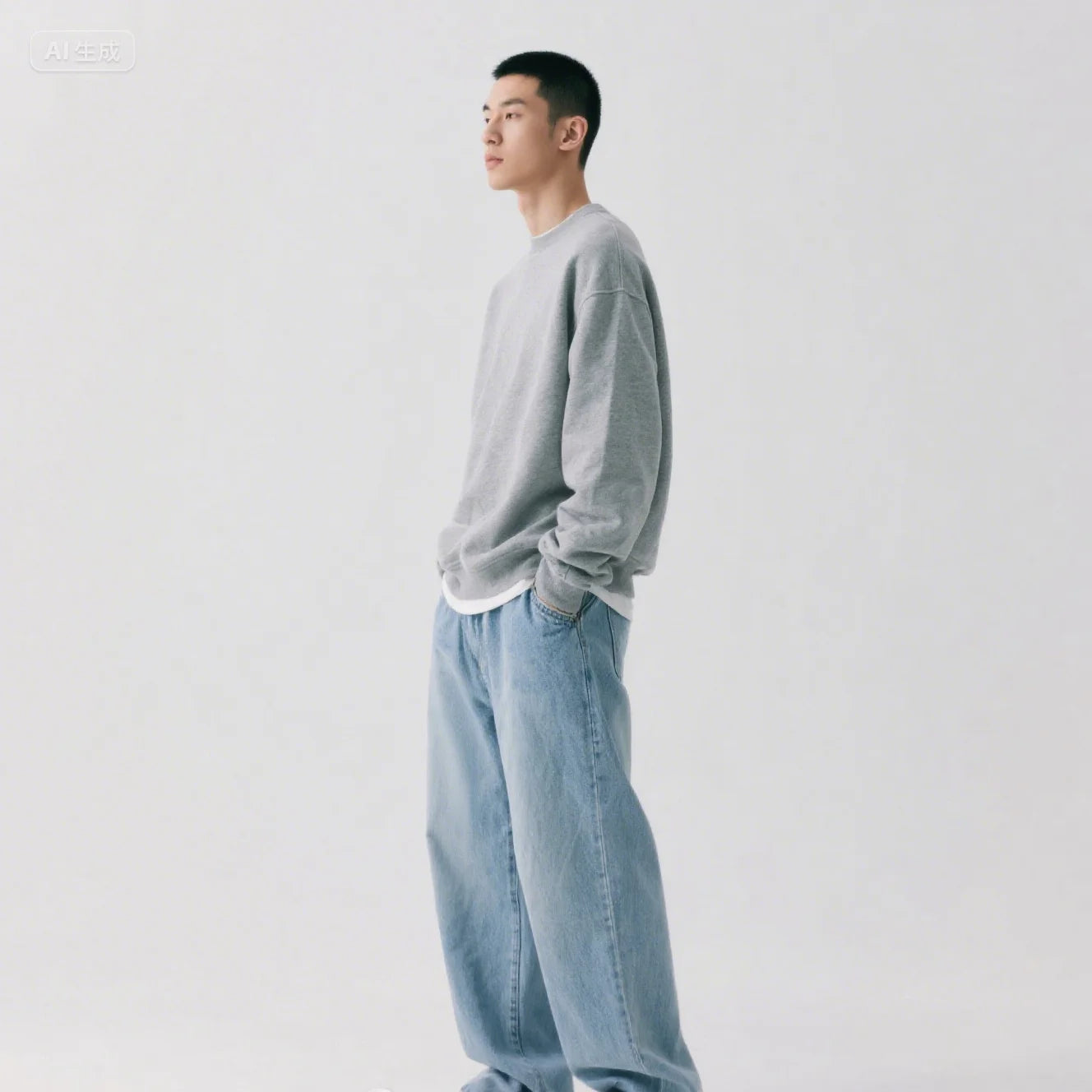 Mens Jeans Large Denim Jeans for Teens Trousers for Men Jean Baggy Pants Men's Fashion Man Male Streetwear Korean Men´s