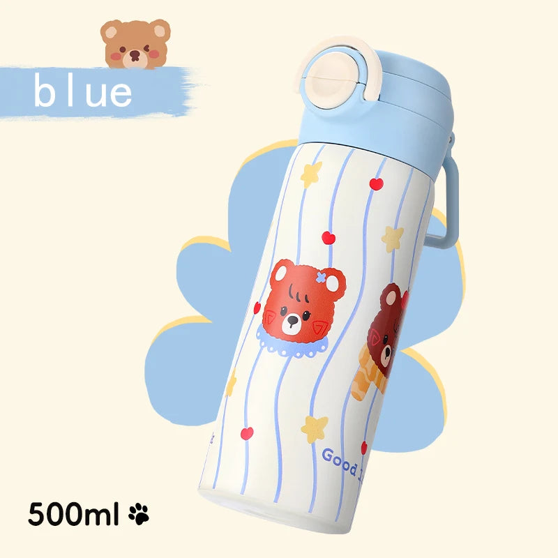 316 Stainless Steel Cartoon Insulated Cup For Children Going To School Portable Cup For Insulation And Cooling Water Cup