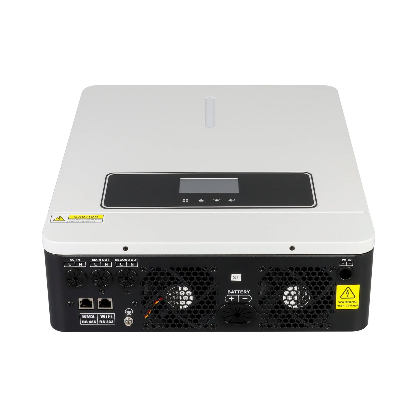 3600W Hybrid Solar Inverter 24V DC to 100/110/120V AC With 120A MPPT Solar Charger Controller Max PV 500Vdc Fit LifePo4 Battery