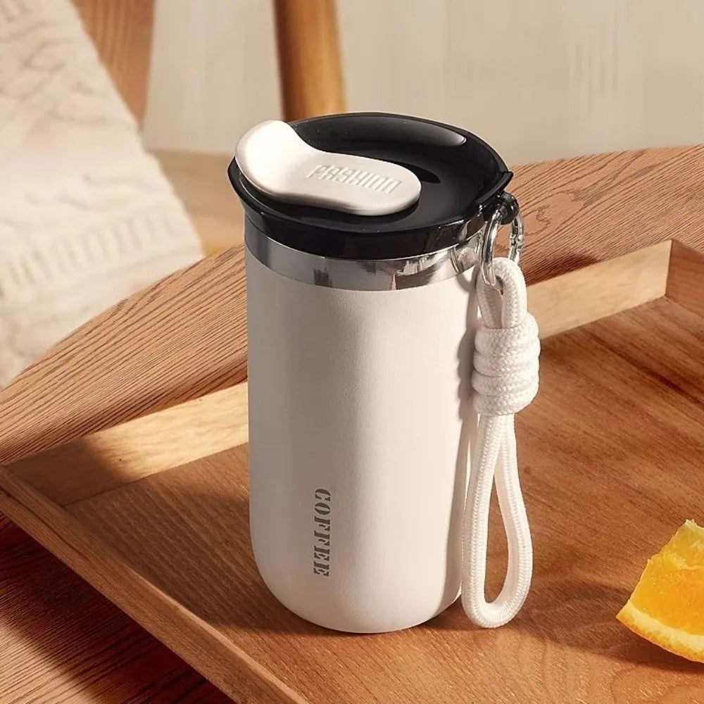 Portable 350ML/500ML Stainless Steel Insulated Cup Leak-Proof with Lid Vacuum Flask Double Wall Water Cup Commute Use