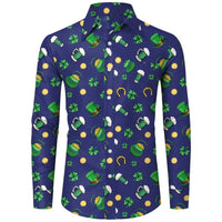 Men's shirt pattern shirt 3D printed shirt outdoor street long sleeved V-neck clothing fashion designer casual and comfortable