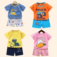 Children's Sets mother Kids Clothes Boys Girl T-shirt Shorts 2PCS Summer Cotton Short sleeve Baby Children Clothing Toddler Suit