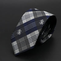 New Men Ties Solid Color Stripe Print Floral 6cm Jacquard Business Neckties Narrow Skinny Tie Wedding Prom Daily Wear Accessory