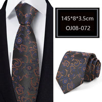 Luxury 56 Colors New Men's Tie Classic Floral Stripe Plaid 8cm Jacquard Neck Tie Necktie For Men Business Wedding Party