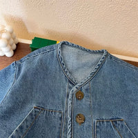Kids Coats Cowboy New Spring Autumn Fashino Korean Casual Baggy Long Sleeve