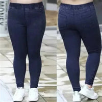 Women Jeans 2022 New Autumn Trousers High-Waist Elasticity leggings Velvet Warm Winter Denim Pants Female Long Pants 6XL 7XL 8XL