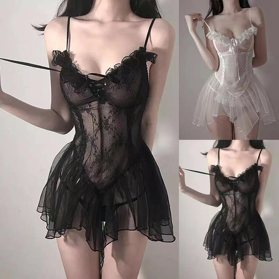 Sexy Lingerie Black Lace Short Nightdress Women Perspective Underwear Mega Mart Center Sexy Lingerie Black Lace Short Nightdress Women Perspective Underwear Mega Mart Center