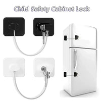 1Pcs Child Safety Lock - Multi-functional Cabinet Locks No Drill Needed for Refrigerator Lock Drawer& Closet  Window Lock Baby