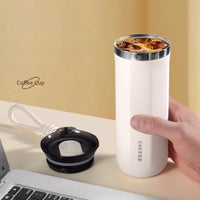 2025 New 304 Stainless Steel Insulated Water Cup Business Office Portable Cold Coffee Cup Advertising Gift Cup