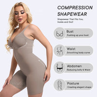 Tummy Control Zipper Bodysuit Faja Colombia High Compression Buttock Enhancer Hourglass Waist Post Surgery Recovery Shapewear