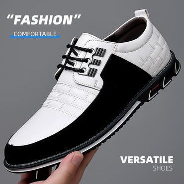 Trending Leather Shoes for Men Business Casual Dress Shoe Lace Up Formal Party Men Shoes Comfortalbe All-match Wedding Oxfords