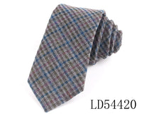 New Cotton Ties Casual Skinny Necktie For Party Boys Girls Plaid Neck Tie Wedding Necktie For Groom Neck Wear For Men Gravata