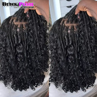 Bouncy Curl Bulk Hair Extensions For Crochet Braids Human Hair No Weft Double Drawn Burmese Hair Bouncy Curly for Boho Braid