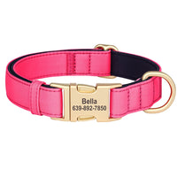 Personalized Nylon Dog Collar Mesh Breathable Padded Dog Collars Custom Pet ID Collars Waterproof Necklace for Small Medium Dogs