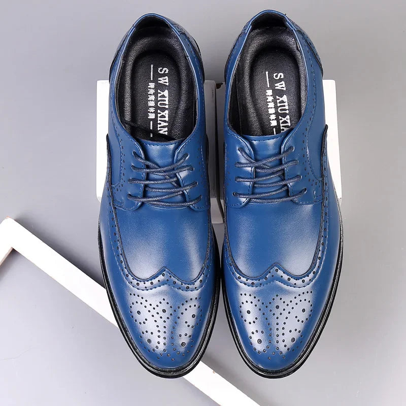 Oxford Shoes Genuine Calfskin Leather  Dress Shoes Classic Business Formal Shoes Man Handcrafted Mens