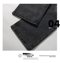 Jeans Men Wide Leg Explosive Jeans Male Loose Straight Denim Pants 2025 Autumn Harajuku Vintage Blue Trousers Streetwear Clothes