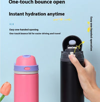 Hot-selling Stainless Steel Insulated Cups Large-capacity Portable Hand-held Sports Water Cups Car-mounted Handle Insulated Cups