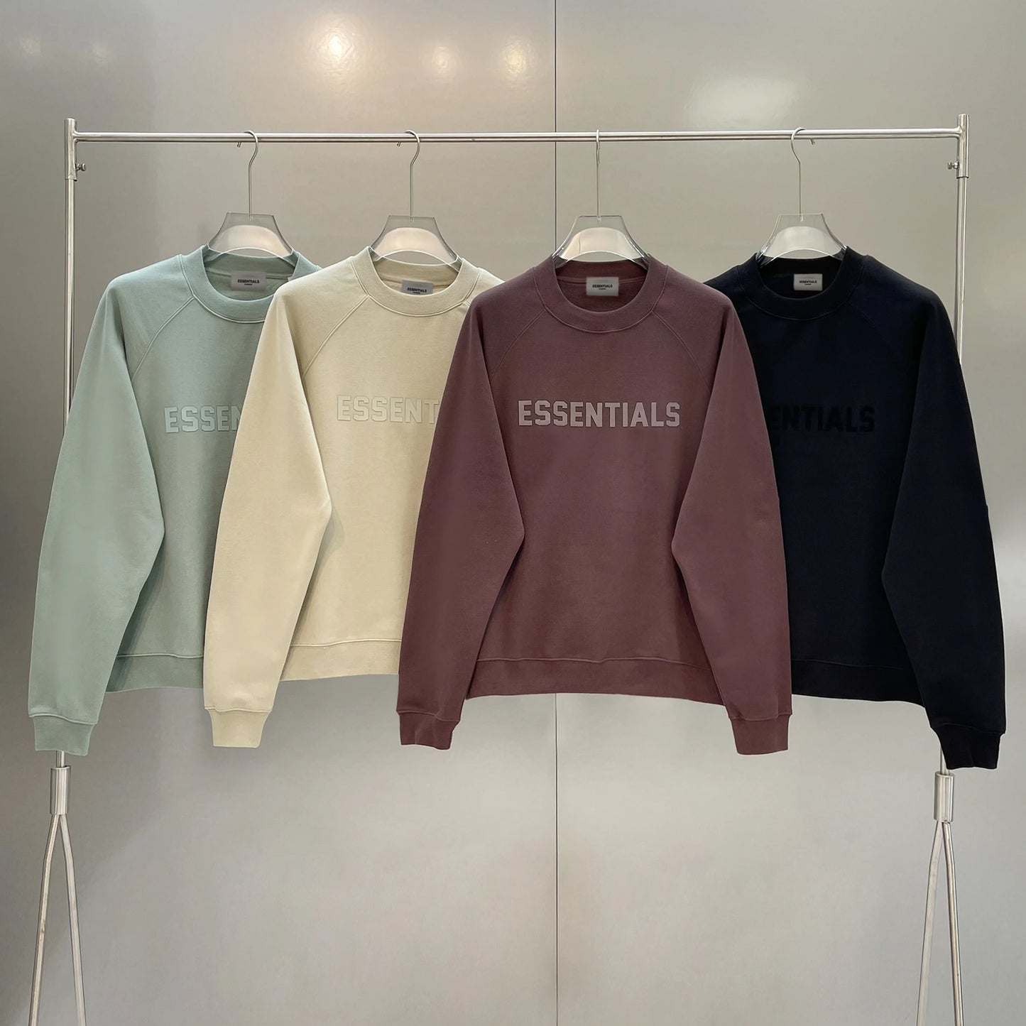 2023 new autumn and winter essential sweatshirt silicone letter print decoration unisex high-end hip-hop loose sweatshirt