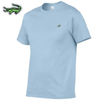 Mens New Pure Cotton Brand T-shirt Mens O-Neck T-shirt Mens Casual Top