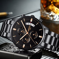 NIBOSI Man Watch 2023 Relogio Masculino Mens Watches Top Luxury Brand Sport Military Quartz Watch Men Wristwatch Male Clock Saat