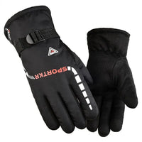 Winter Men Women Full Fingers Gloves Warm Thicken Fleece Skiing Outdoor Running Gloves Waterproof Windproof Non-Slip Mittens