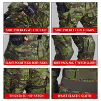 Men Combat Pants with Knee Pads Army Military Airsoft Tactical Men Work Pants Camouflage Multicam Trekking Hunting Clothes Mens