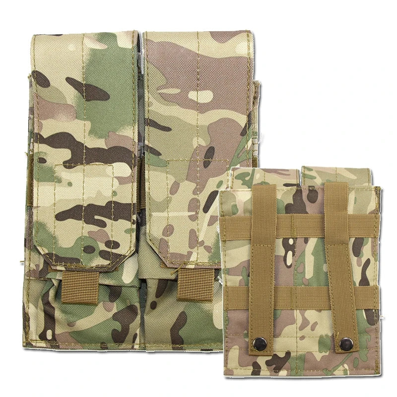 Tactical MOLLE Triple Magazine Pouches Double Triple Shooting Mag Pouch Wargame Paintball 5.56 7.62Mag Bag