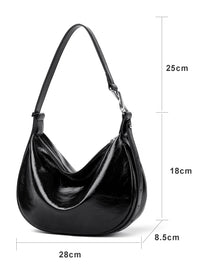 Women bags genuine leather Handbag minimalist retro Handheld Tote Daily Use Commuting Single Shoulder Crossbody Bag for Ladies