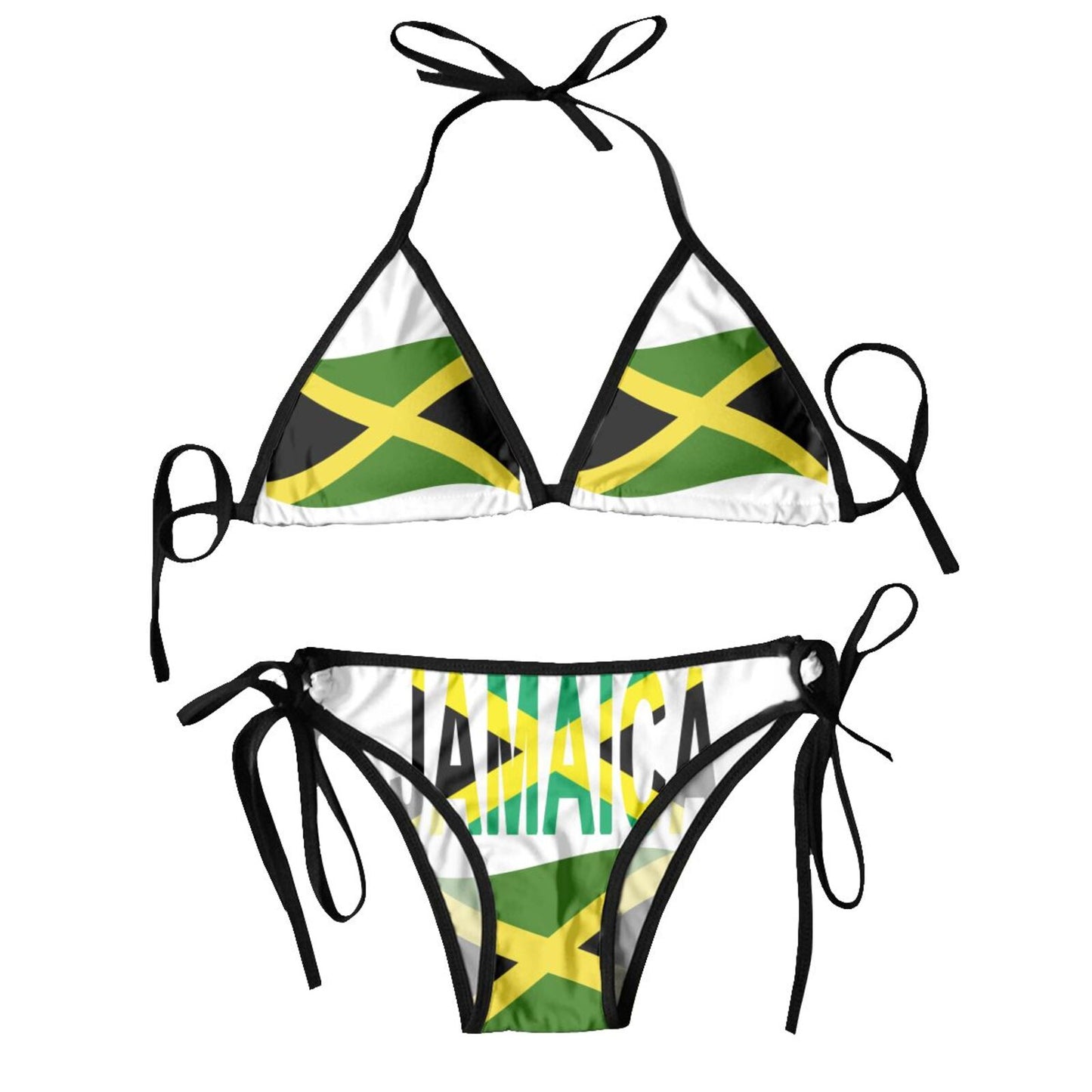 Sexy Brazilian Thong Bikini Mujer Swimwear Women 2023 Jamaica Flag Summer Beachwear