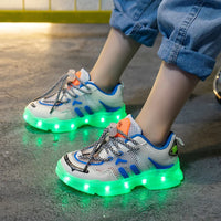 Boys Girls Shoes Summer Casual Mesh Breathable Sneakers 2022 New Trendy Korean Version Fashion Old Shoes