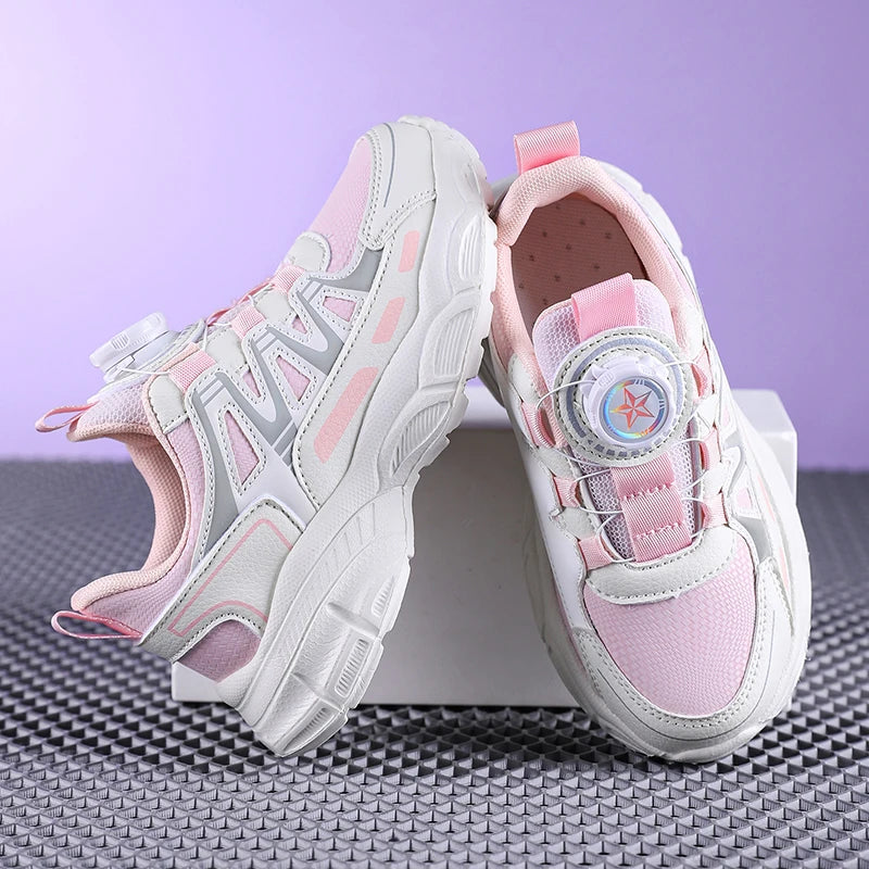 New Children Shoes Boys Fashion Sneakers Girls Sport Running Shoes Kids Breathable Casual Outdoor Walking Students Shoes Tennis