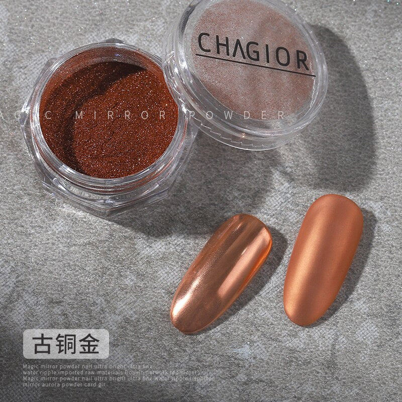 Metallic Magic Mirror Colorful Chameleon Nail Glitter Powder Super Smooth Nail Art Dust Manicure DIY Nail Decorations
