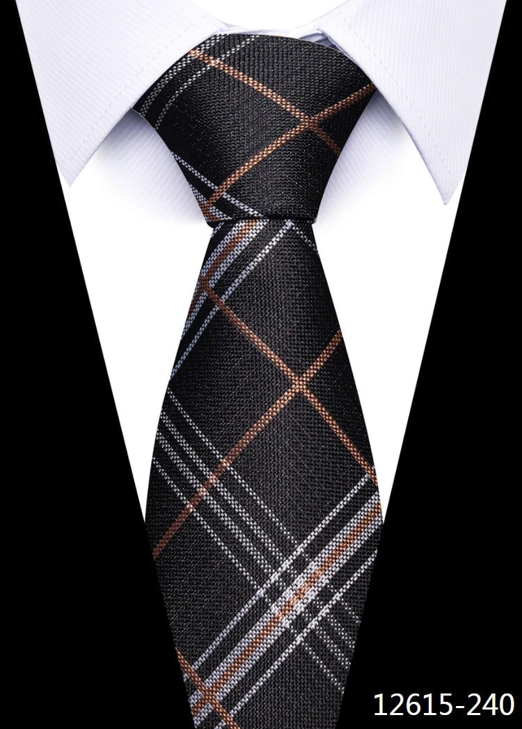 Newest Style 8 cm Necktie Man Blue Golden Striped Wedding Accessories Performance Tie Men Necktie Gravatas Fit Business