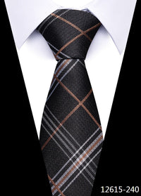 Newest Style 8 cm Necktie Man Blue Golden Striped Wedding Accessories Performance Tie Men Necktie Gravatas Fit Business